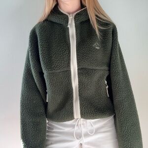 TNA Forest Green Teddy Jacket